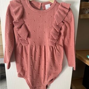 Carter's Dusty Pink Ruffle Bodysuit